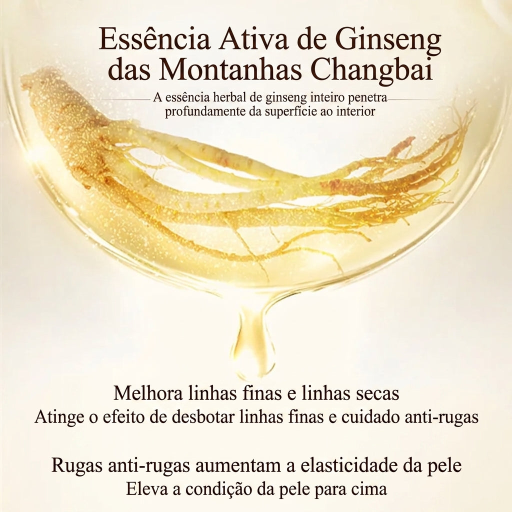 Sérum Facial com Ginseng, Ouro e Niacinamida 120 mL Hidratação e Viço