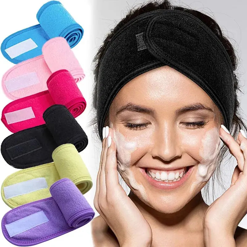 Faixa de Cabelo Ajustável para Skincare e Maquiagem