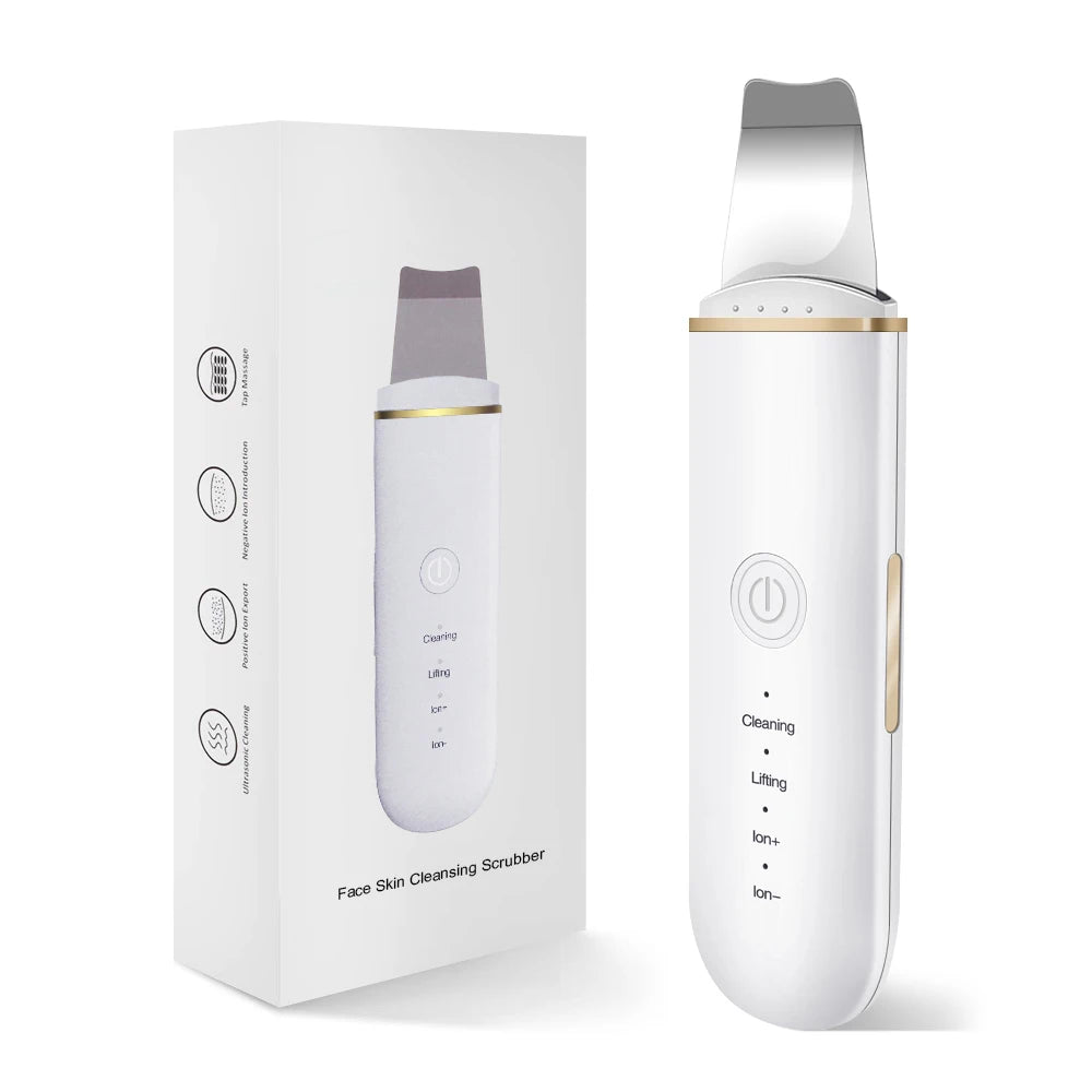 Espatula Peeling Ultrassonica Limpeza Facial Removedor Cravos