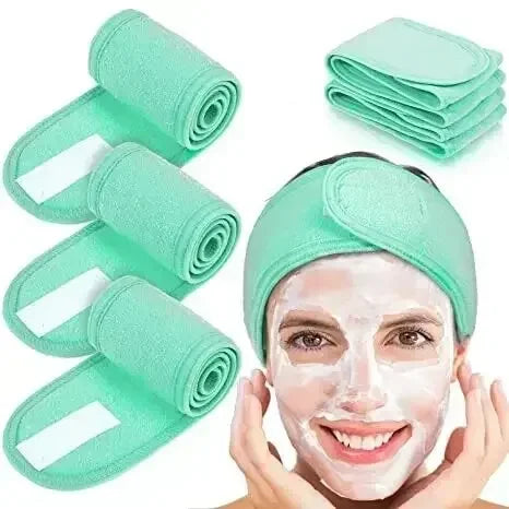 Faixa de Cabelo Ajustável para Skincare e Maquiagem