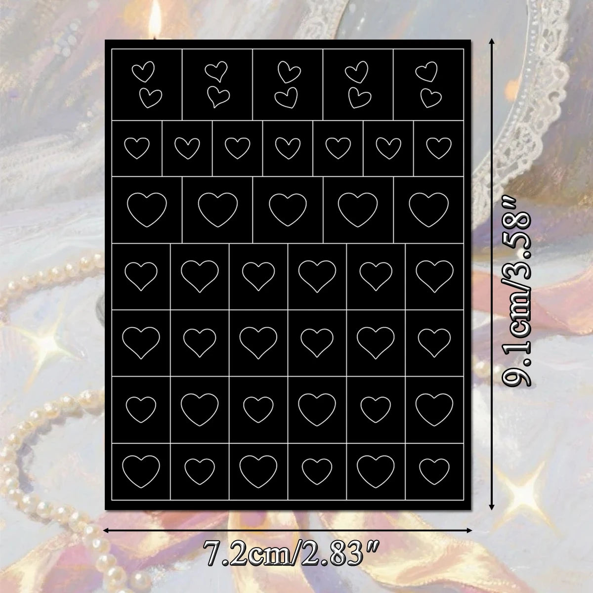 Adesivos Stencil para Nail Art – Kit com 3, 6, 12 ou 18 Cartelas