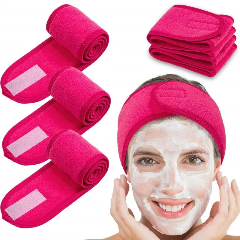 Faixa de Cabelo Ajustável para Skincare e Maquiagem