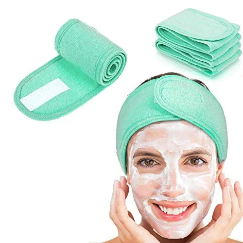 Faixa de Cabelo Ajustável para Skincare e Maquiagem