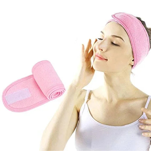 Faixa de Cabelo Ajustável para Skincare e Maquiagem