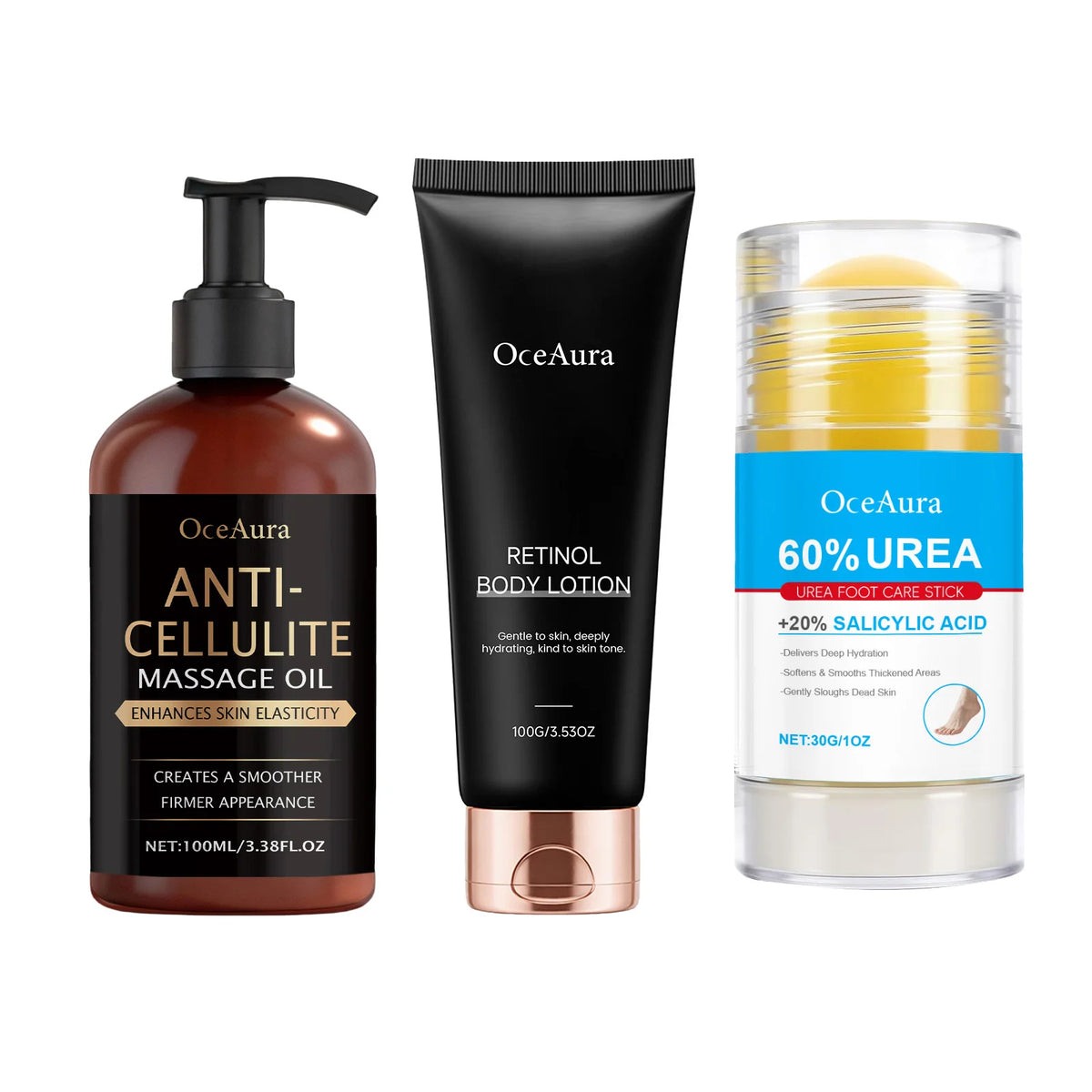 Kit Cuidados Corporais Retinol Loção e Óleo Hidratante