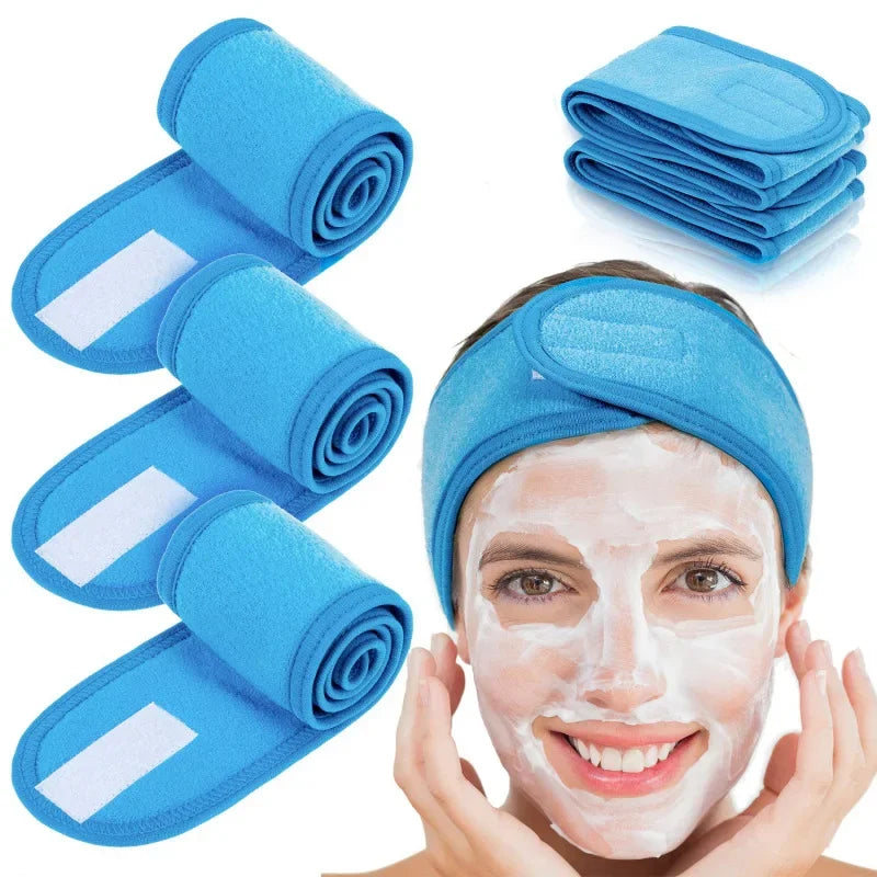 Faixa de Cabelo Ajustável para Skincare e Maquiagem