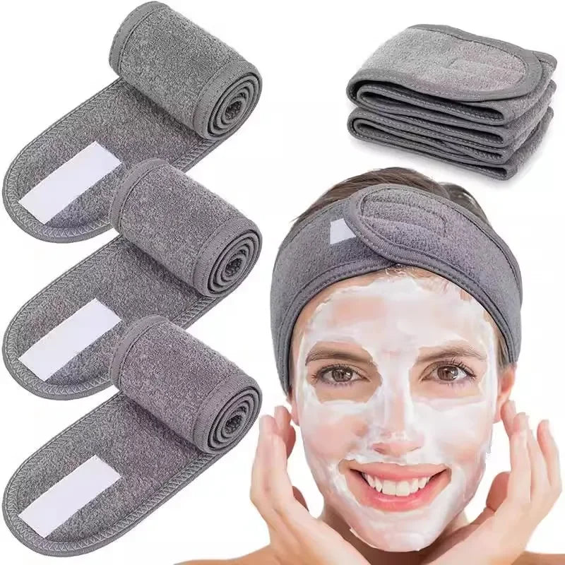 Faixa de Cabelo Ajustável para Skincare e Maquiagem