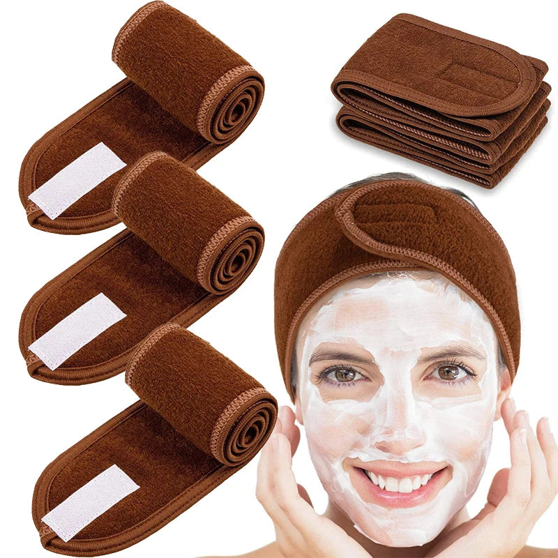 Faixa de Cabelo Ajustável para Skincare e Maquiagem