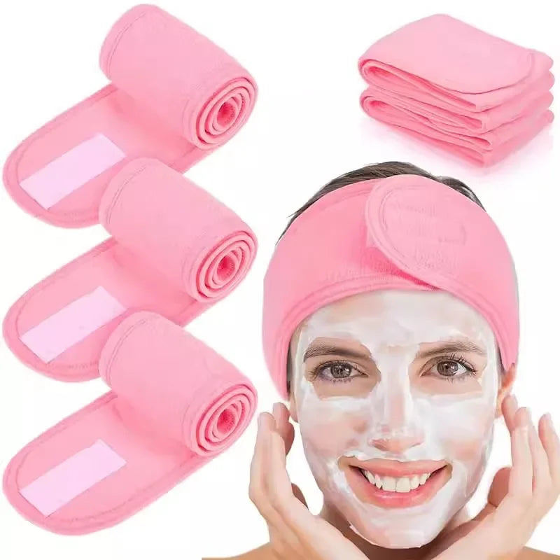 Faixa de Cabelo Ajustável para Skincare e Maquiagem