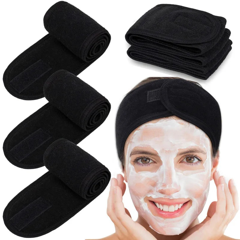 Faixa de Cabelo Ajustável para Skincare e Maquiagem