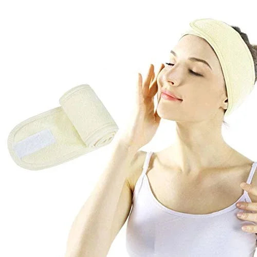 Faixa de Cabelo Ajustável para Skincare e Maquiagem