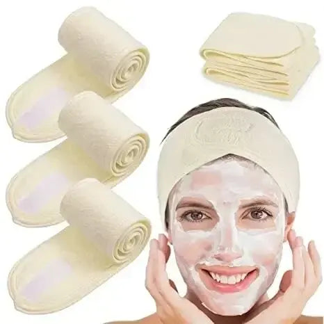 Faixa de Cabelo Ajustável para Skincare e Maquiagem