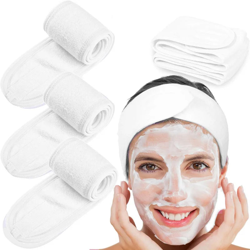 Faixa de Cabelo Ajustável para Skincare e Maquiagem