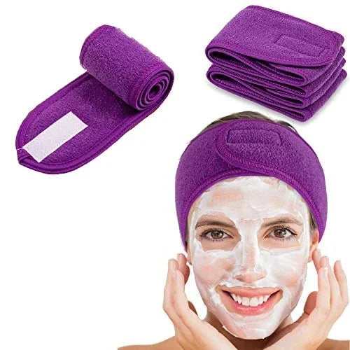 Faixa de Cabelo Ajustável para Skincare e Maquiagem