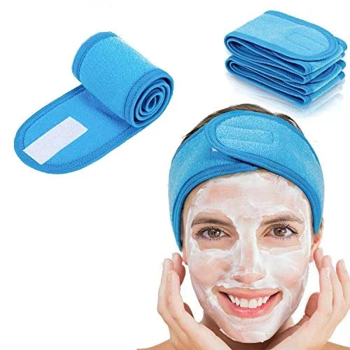 Faixa de Cabelo Ajustável para Skincare e Maquiagem