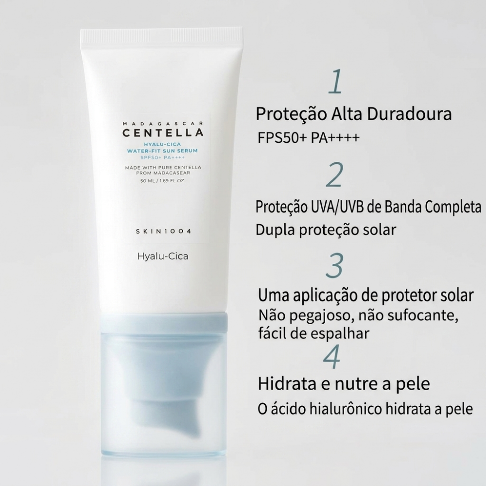Kit Skincare Centella Hyalu Cica Skin1004 Creme e Protetor