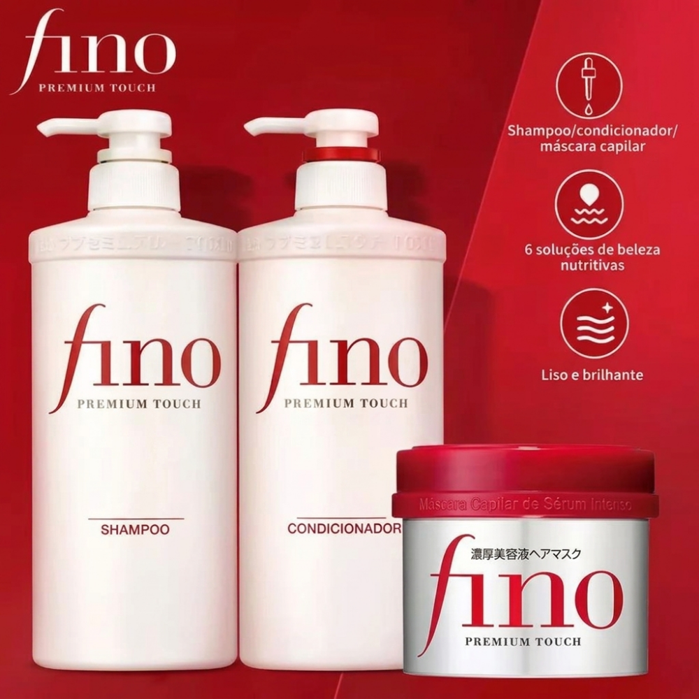 Kit Fino Premium Touch Shampoo 550ml + Condicionador 550ml + Máscara 230g