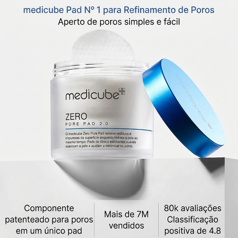 Discos Faciais Esfoliantes Medicube Zero Pore Pad 2.0
