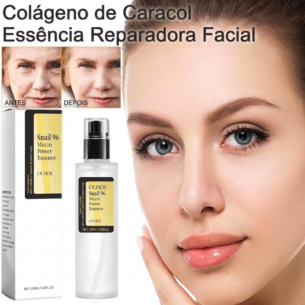 Essência Facial OUHOE Snail 96 com Mucina de Caracol 100 mL