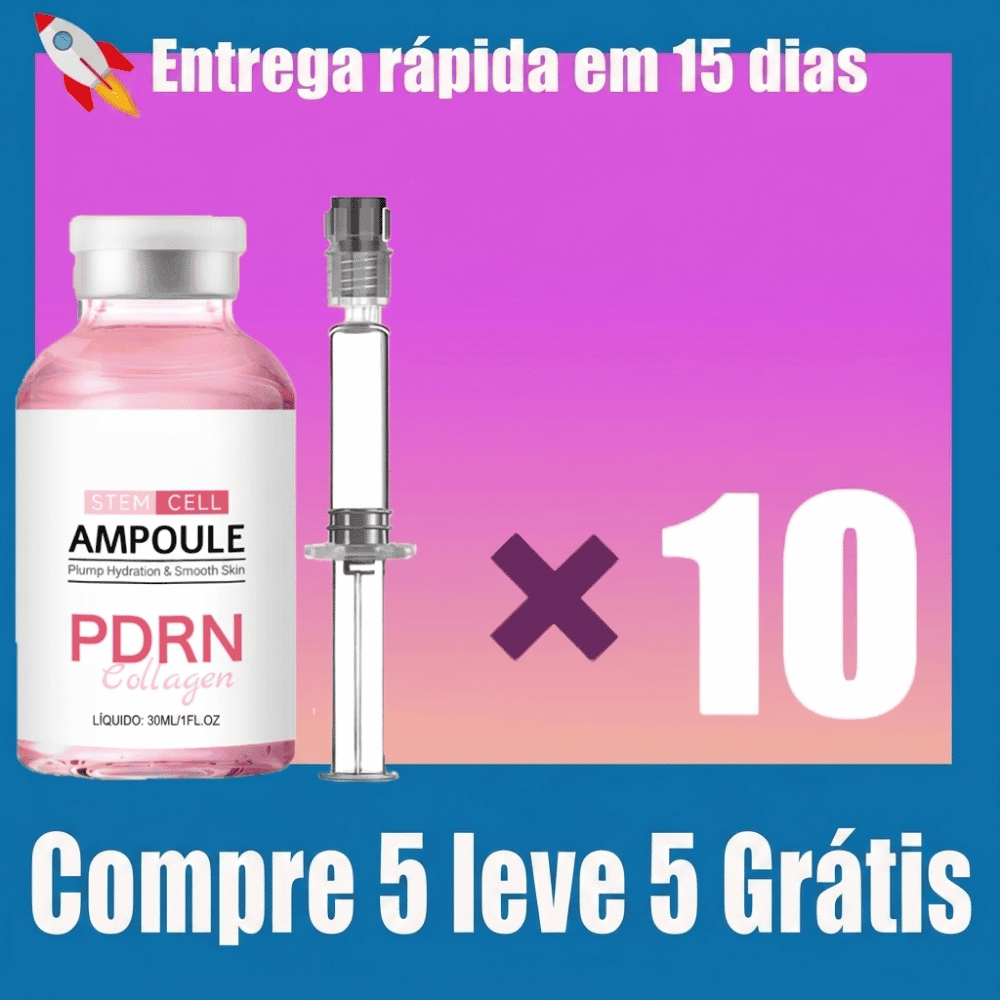 Sérum Facial PDRN com DNA de Salmão Hidratação e Viço