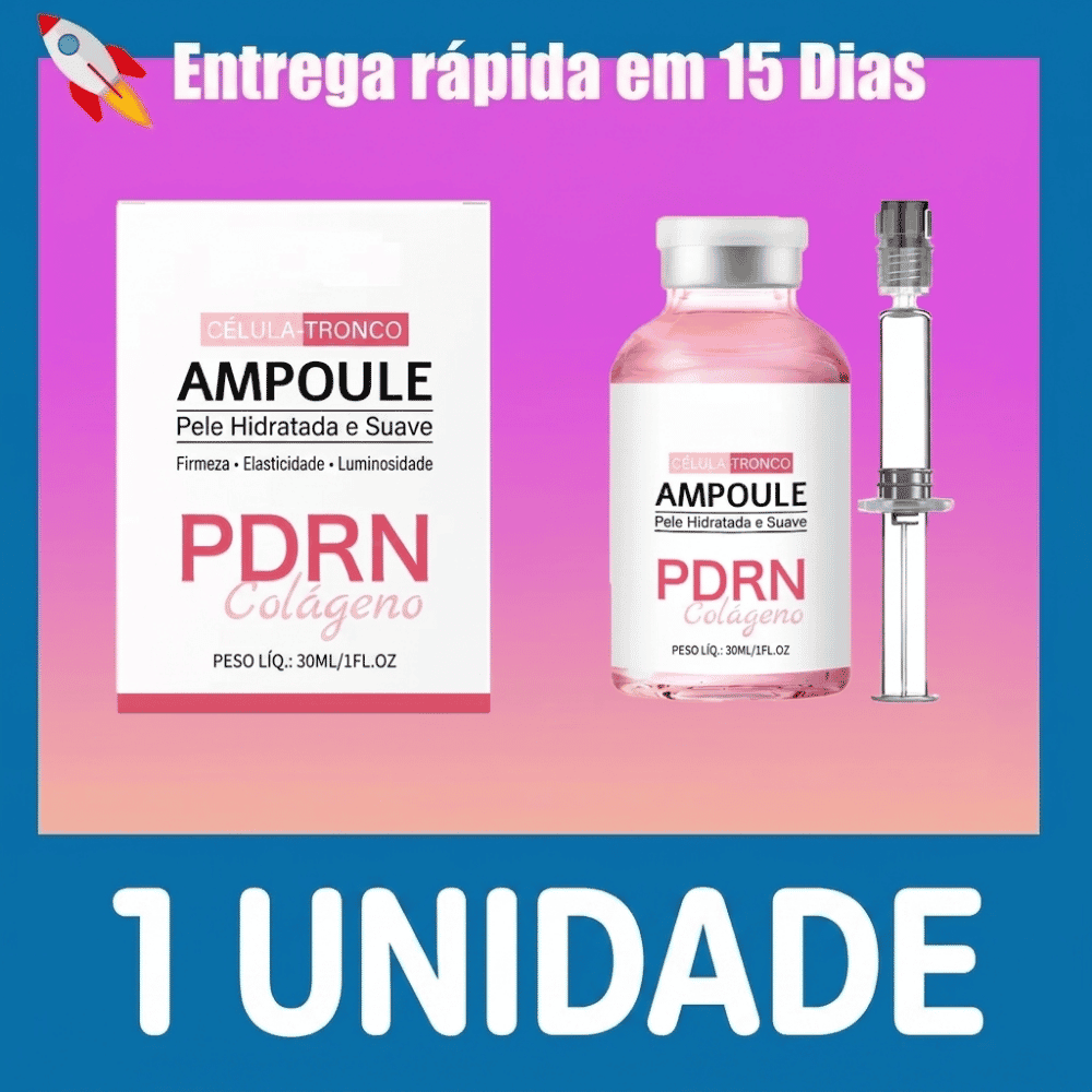 Sérum Facial PDRN com DNA de Salmão Hidratação e Viço