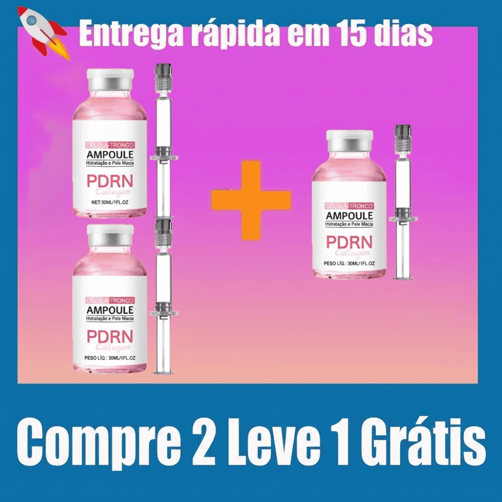 Sérum Facial PDRN com DNA de Salmão Hidratação e Viço