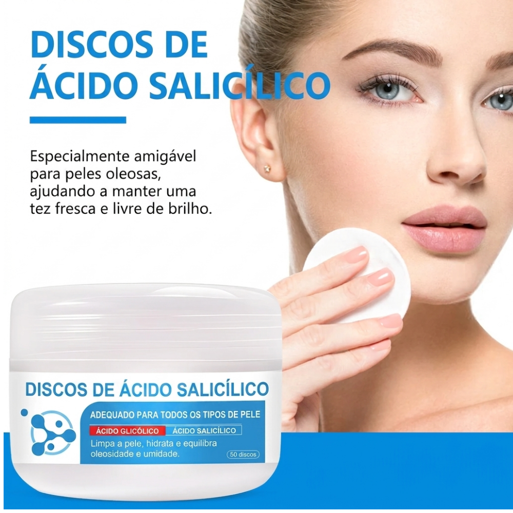 Discos Esfoliantes Faciais 50 Unidades
